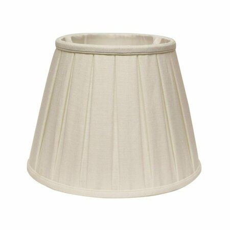 ESTALLAR 14 in. Slanted Paperback Linen Lampshade with Box Pleat, White ES3686517